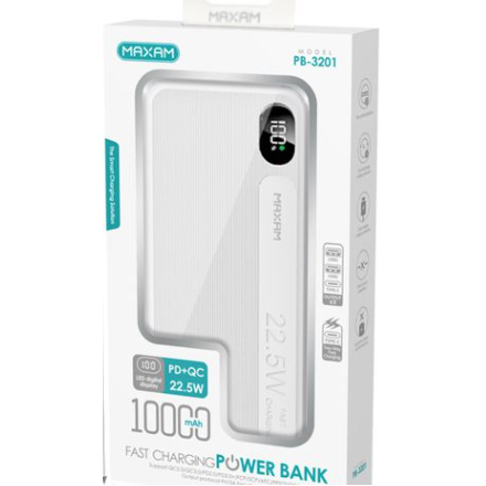 N164 PB-3201 Maxam Cargador Portátil con Carga Rapida...