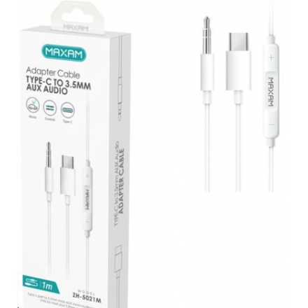 N174 ZH-5021M Maxam AUX audio cable tipo C de 3.5MM...