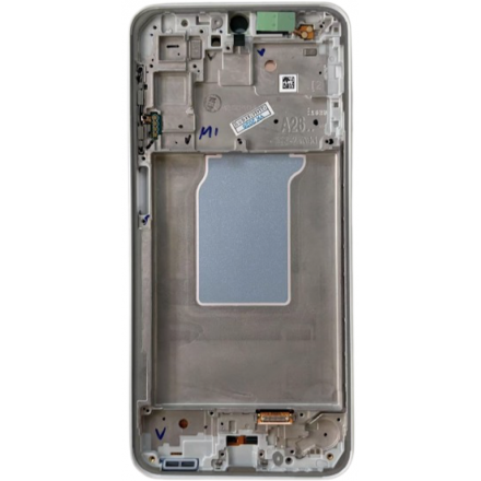 N247 Pantalla Completa Original LCD Y Táctil Con Marco Para Samsung Galaxy A26 5G / SM-A266 (PLATA)