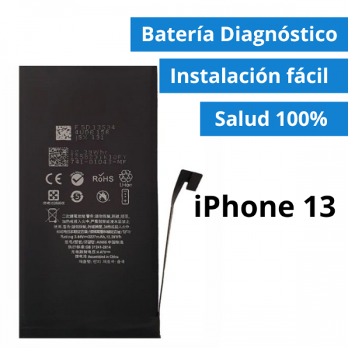 Batería Diagnóstico para iPhone 13 - Salud 100% Sin Soldar Chips (Facil de Montar)