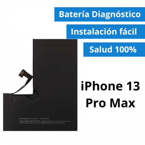 Batería Diagnóstico para iPhone 13 Pro Max - Salud 100% Sin Soldar Chips (Facil de Montar)
