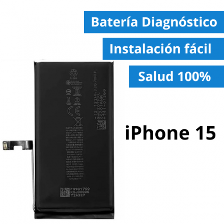 Batería Diagnóstico Para IPhone 15 - Salud 100% Sin Soldar Chips (Facil De Montar)