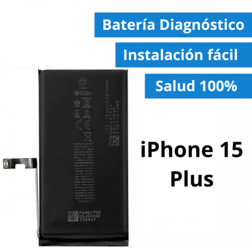 Batería Diagnóstico Para IPhone 15 Plus - Salud 100% Sin Soldar Chips (Facil De Montar)