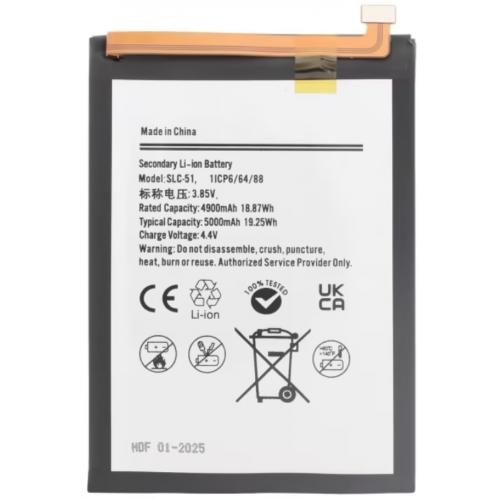 N12 Bateria Litio SLC-51 Para Samsung Galaxy A057F / A05S De 5000mAh