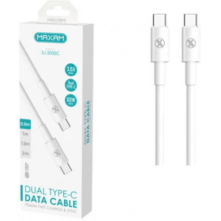 N257.1 SJ-2000C MAXAM Cable de datos tipo C a C De 60w 0,5m