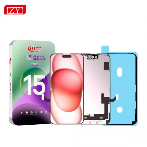 Ecrã Completo 720p HD+ para iPhone 15 - Chip IC...