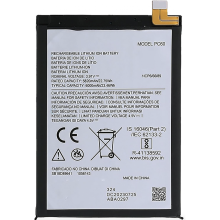 Bateria para Motorola Moto G54 Power / G24 Power / G64 5G...