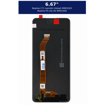 [O69] Pantalla Original Sin Marco para Realme C71 Global...
