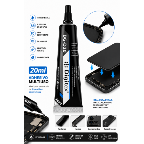 Pegamento Adhesivo 20 ml para Reparación de...