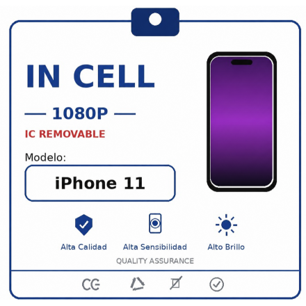 Pantalla Completa 1080p y Táctil para Apple iPhone 11 -...