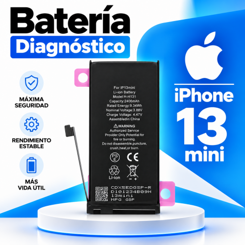 Bateria DIAGNÓSTICO RD para iPhone 13 Mini -...