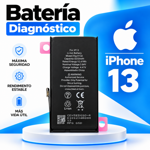 Batería Diagnóstico RD para Apple iPhone 13 -...