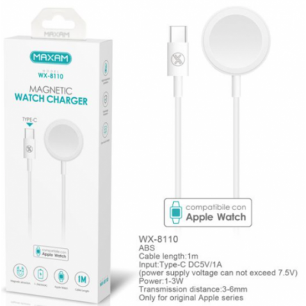 Carregador Magnético para Smartwatch com Cabo Tipo C...