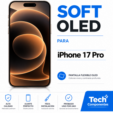 Pantalla Hard OLED IC Transferible Para iPhone 17 Pro 6,3...