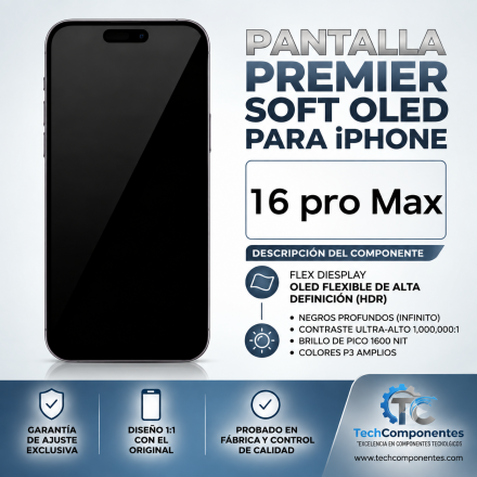 Ecrã OLED Flexível (Soft) com IC Transferível para iPhone...