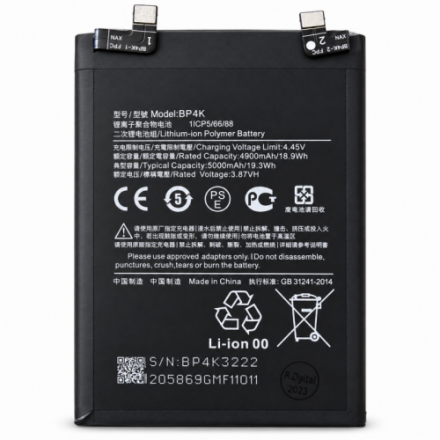 [B408] Bateria Interna de Lítio BP4K 5.000 mAh para Redmi...