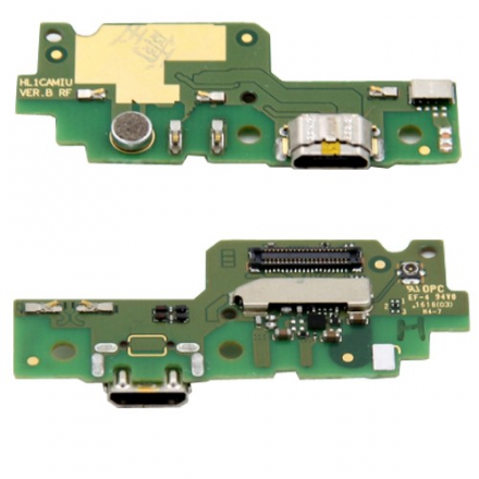 placa de conector carga con microfono para huawei y6 ii