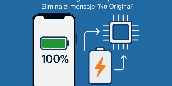 Batería iPhone No Original: Cómo Quitar el Mensaje con una Batería de Diagnóstico